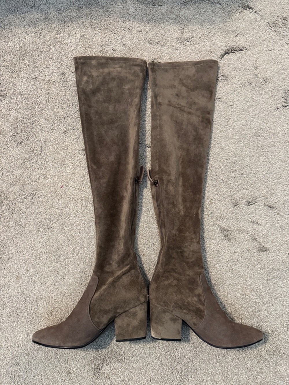 Vero Cuoio Tall Suede Over-the-Knee Boots in Brown